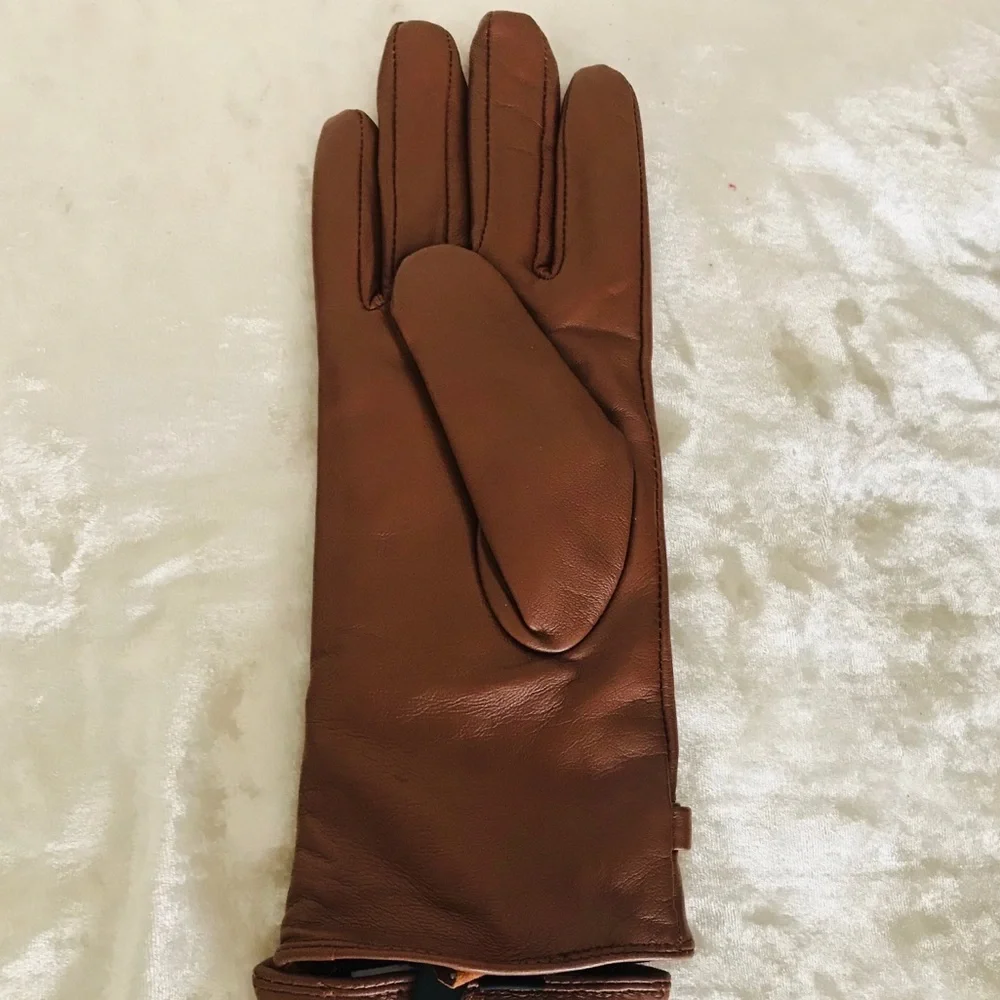 Adrienne Vittadini Leather Gloves